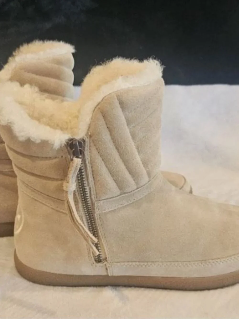 Tory Burch Tan Suede Booties-size 9- NEW